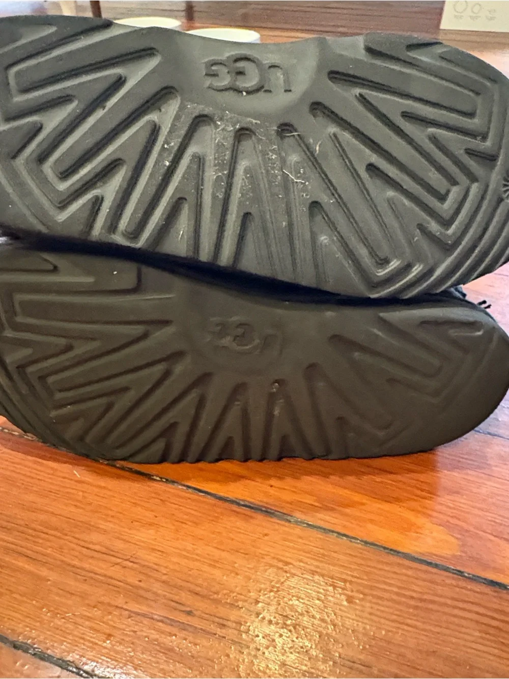 UGG Kids Bailey Bow II Boots Black - Size 5Y Fits Womens 6.5 to 7